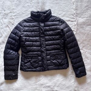 Lands' End Black Quilted Puffer Jacket - NWOT. XS 2-4
